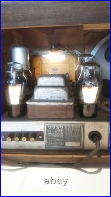 Nanaola N-2 Tube Radio 1941 Showa 16 4 Tube Vintage Rare Original Working JP