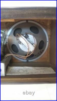 Nanaola N-2 Tube Radio 1941 Showa 16 4 Tube Vintage Rare Original Working JP