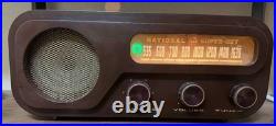 National DX-335 Tube Radio Vintage Magic Eye Antique Tabletop Model Retro JP