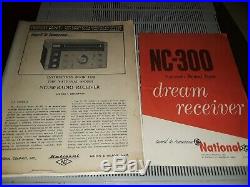 National Model NC-300 Vintage HF Ham Radio Tube Receiver with Speaker
