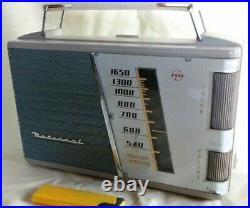 National Panasonic Battery Vacuum Tube Radio CW-110 Used 1950s Vintage Japan