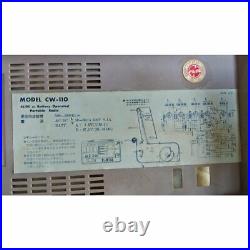 National Panasonic Battery Vacuum Tube Radio CW-110 Used 1950s Vintage Japan