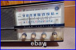 National Vacuum Tube Radio 2 Speaker Am Receiver Vintage Audio Classic Radio