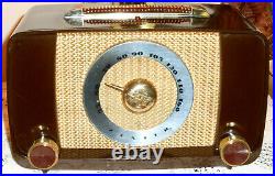 Nice Vintage 1940's Zenith 6g05 Tube Bakelite Am Radio Serviced Works Great