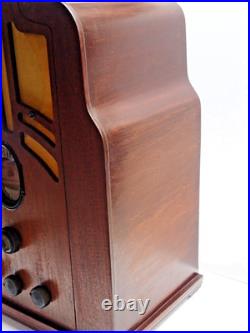 Nice Vintage Philco Model 610 Wood Tombstone Tube Cathedral Radio Working