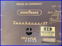 Nordmende Tannhauser 57 vintage german tube radio Tannhäuser Tannhaeuser 57-3D