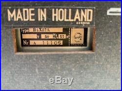 Norelco Phillips AM FM SW Tube Radio Wooden Case Shortwave Vintage Working