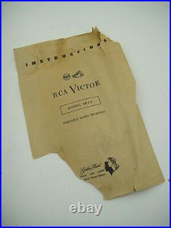 Nos 1948 Rca Victor Golden Throat 8bx5 USA Radio Art Deco Vintage Unused