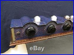 OLD VINTAGE 1920s EXCELLENT CHROME CAP BLUE NEUTROWOUND ANTIQUE BREADBOARD RADIO