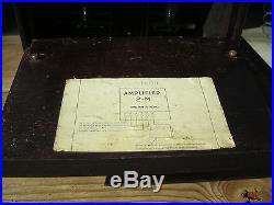 OLD VINTAGE ZENITH 2-M TWO STAGE AMPLIFIER, NICE DECAL, ALL ORIGINAL