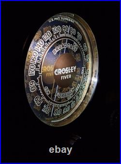 Old Antique Wood Crosley 517 Vintage Tube Radio Converted to a Bluetooth Speaker