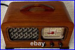 Old Antique Wood Philco tube radio 41 220 Vintage. With Bluetooth