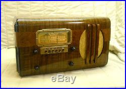 Old Antique Wood Sparton Vintage Tube Radio Restored & Working Table Top