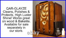 Old Antique Wood Stewart Warner R-1252A Vintage Tube Radio Restored & Working