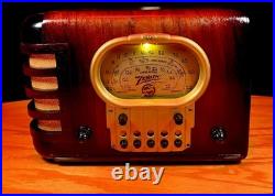 Old Antique Wood Vintage Restored Art Deco Radio Converted to a Bluetooth SPK