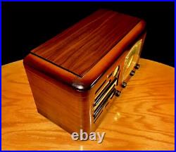Old Antique Wood Vintage Restored Art Deco Radio Converted to a Bluetooth SPK