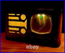 Old Antique Wood Vintage Restored Art Deco Radio Converted to a Bluetooth SPK