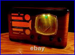 Old Antique Wood Vintage Restored Art Deco Radio Converted to a Bluetooth SPK