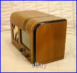 Old Antique Wood Watterson Vintage Tube Radio Restored & Working Table Top