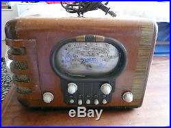 Old Antique Wood Zenith Vintage Tube Radio
