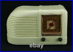 Old VTG Admiral Tube Radio Streamlined Art Deco 20A6 PreWar Plastic Plaskon Urea