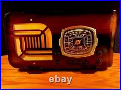 Old Wood Vintage Antique Restored Art Deco Radio Converted to a Bluetooth SPK