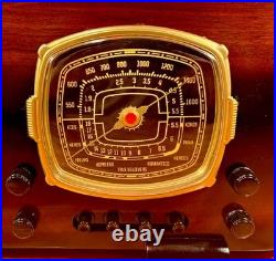 Old Wood Vintage Antique Restored Art Deco Radio Converted to a Bluetooth SPK