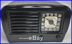 Outstanding! Restored Antique Vintage 1947 ADMIRAL Black Bakelite Tube Radio