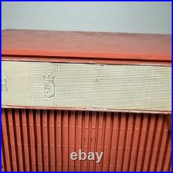 PINK TUBE RADIO vintage ZENITH Model F508V coral RARE 1960's Works READ