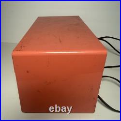 PINK TUBE RADIO vintage ZENITH Model F508V coral RARE 1960's Works READ PINK TUBE RADIO vintage ZENITH Model F508V coral RARE 1960's Works READ