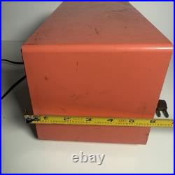 PINK TUBE RADIO vintage ZENITH Model F508V coral RARE 1960's Works READ