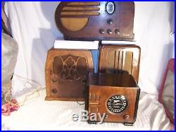## PRICE CUT DAILY ## vtg Zenith 712 ornate tube radio black dial art deco 1933
