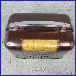 Packard Bell Tube Radio Model 551 AM Stationized Brown Bakelite Vintage Working