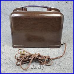 Packard Bell Tube Radio Model 551 AM Stationized Brown Bakelite Vintage Working