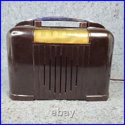 Packard Bell Tube Radio Model 551 Stationized AM Bakelite Tabletop Vintage Works