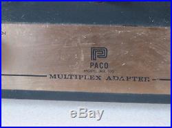 Paco mx 100 tube multiplex adapter rare Pacotronics NY vintage tubes radio am/fm