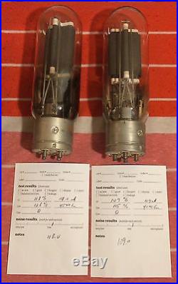 Pair (2) GE VT-4-C / 211 Transmitting Radio Tubes Closely Matched Vintage
