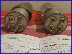 Pair (2) GE VT-4-C / 211 Transmitting Radio Tubes Closely Matched Vintage