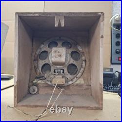 Pair Vintage Tube Radio Speaker Cabinets w Original Speakers Great Plains