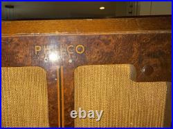 Philco 340 Vintage Tabletop Tube Radio Shortwave Wooden Cabinet MPN 102