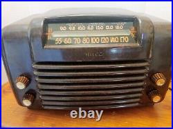 Philco 48-464 Vintage Tube Bakelite Radio Shortwave A. M. Refurbished Works