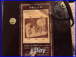 Philco 49-501 Boomerang AM Radio. 1950s Vintage