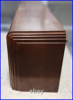 Philco Art Deco Table Top Radio Model 38-17 1938 Wooden Cabinet