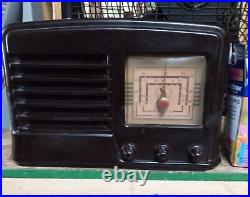 Philco Bakelite 1940s Am/sw Vintage Tube Radio-working Condition