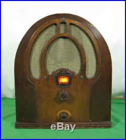 Philco Jr Model Chassis 80 Cathedral Am Tube Radio Vintage 1932 Made In Canada