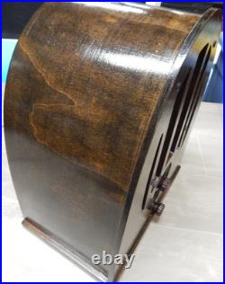 Philco Model 37-84 Cathedral Tube Radio Wood Cabinet 1930s Vintage