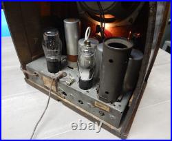 Philco Model 37-84 Cathedral Tube Radio Wood Cabinet 1930s Vintage