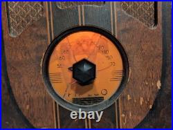 Philco Model 38-93b Vintage Cathedral Style Tube Radio Wood Cabinet 1930s Works