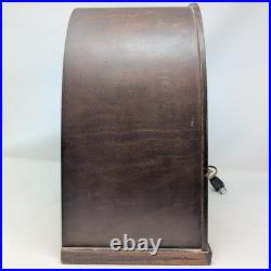 Philco Model 38-93b Vintage Cathedral Style Tube Radio Wood Cabinet 1930s Works