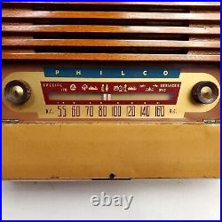 Philco Tube Radio 53-658 Portable AM Special Services Vintage Rare Collectible